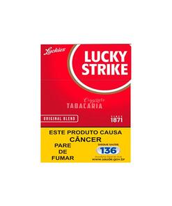 Cigarro Lucky Strike Original Box Cigarrete Tabacaria