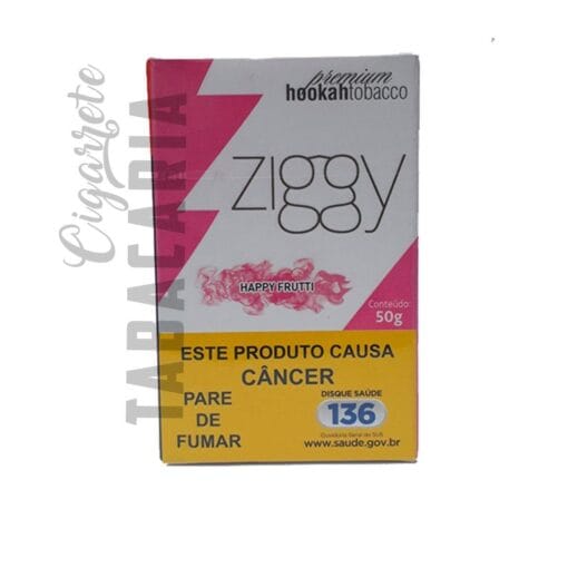 ESSENCIA FUMO ZIGGY HAPPY FRUTTI 50G PACK C/10 Uni - Cigarrete Tabacaria
