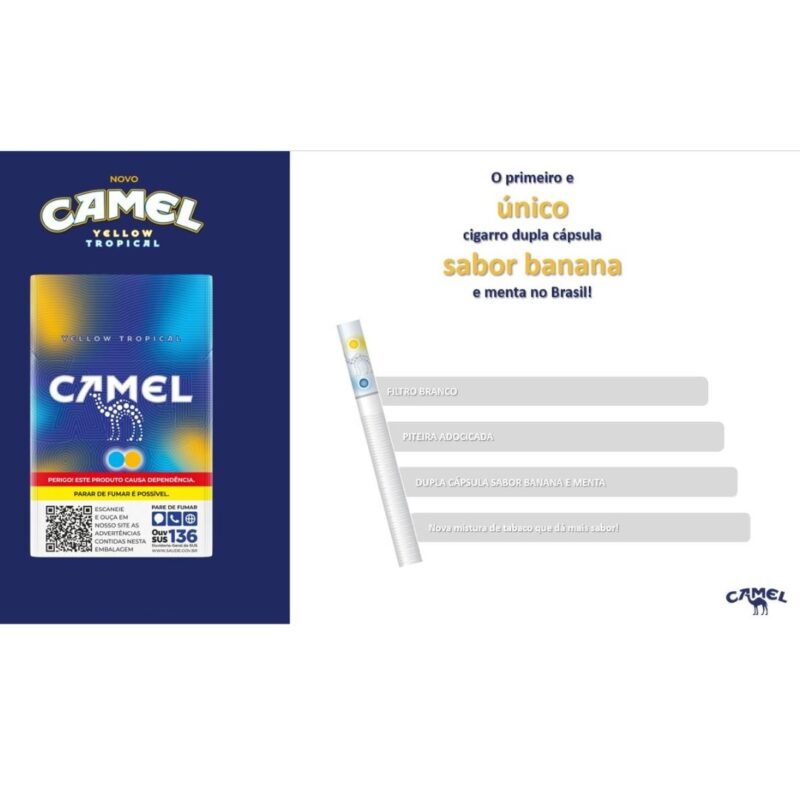 Camel Yellow Tropical dupla cápsula banana e menta